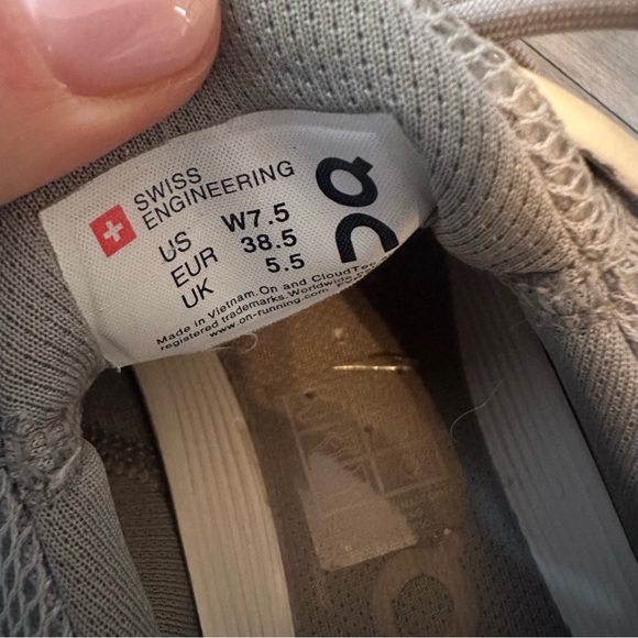 On Running Cloudswift Glacier Grey Women’s 7.5 - Picture 10 of 12